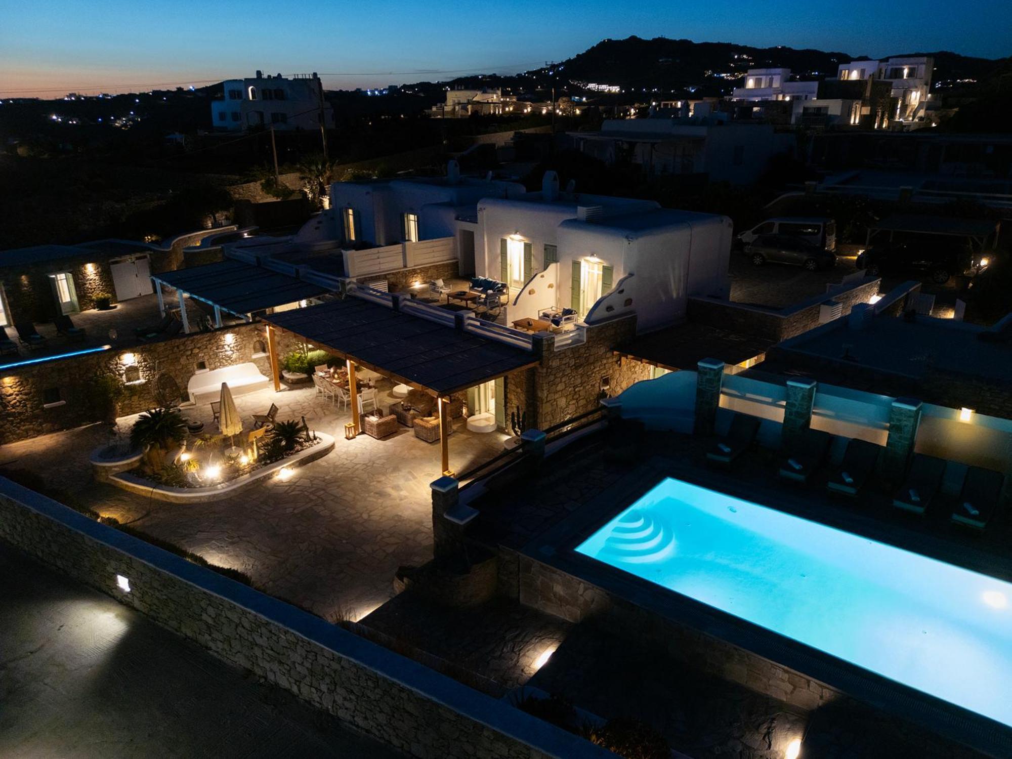 Mando Pool Villas W Sea Views - Five Bedrooms سوبر بارادايس بيتش المظهر الخارجي الصورة
